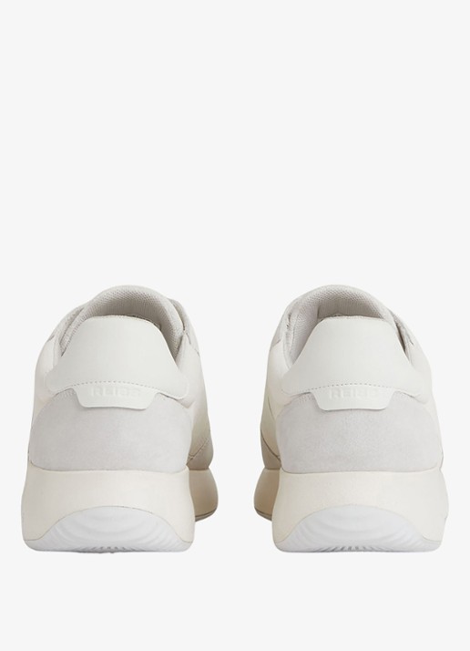 Reiss Emmett sneakers met suède detail - achterkant white / wit