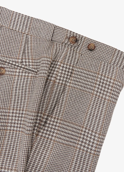 Reiss Epson regular fit pantalon in wolblend - detail 6 bruin