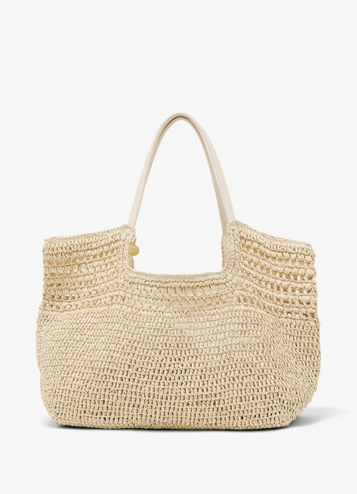 Reiss Evelyn strandtas met gevlochten detail