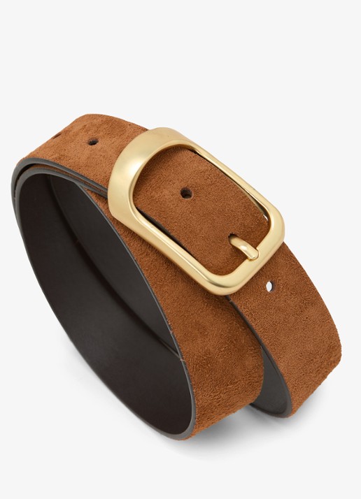 Reiss Evie riem van suède - detail 4 bruin