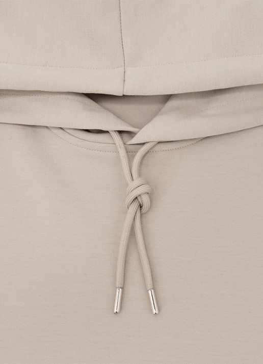 Reiss Fabien hoodie met capuchon - detail 4 beige