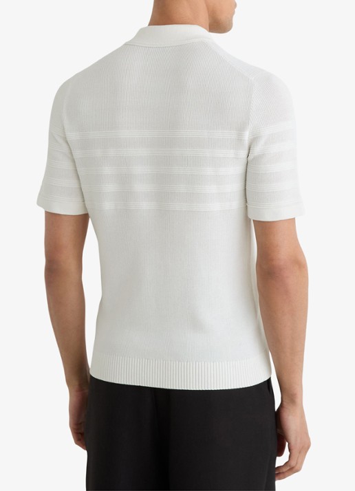 Reiss Falklands regular fit overhemd met structuur - achterkant 6 white / wit