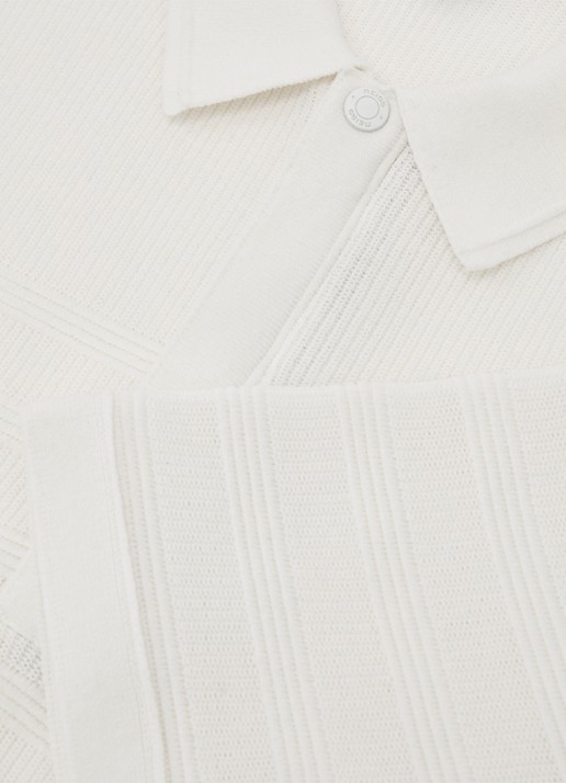Reiss Falklands regular fit overhemd met structuur - detail 3 white / wit