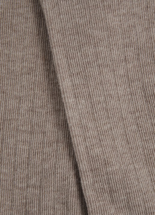 Reiss Felicia ribgebreide sokken  - detail 3 donkerbeige