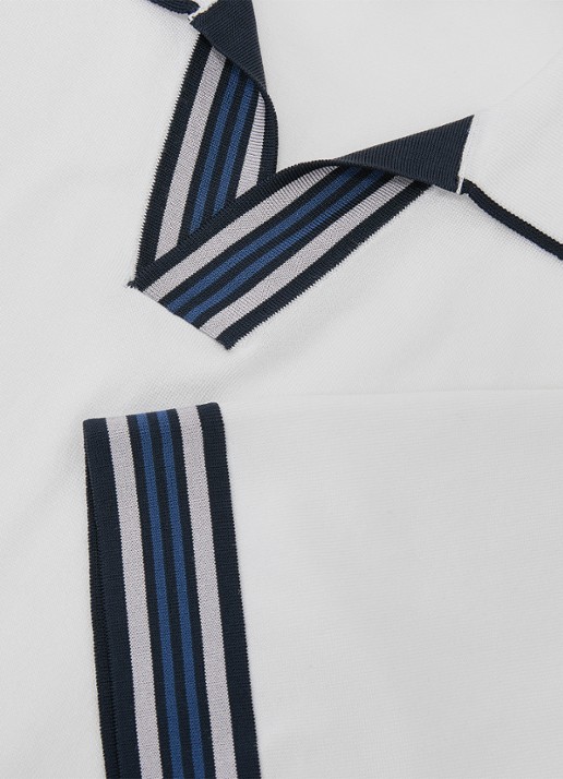 Reiss Fijngebreide trui met polokraag - detail 5 white / wit
