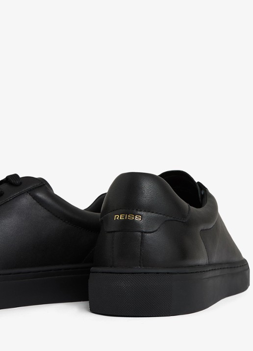 Reiss Finley sneaker van leer - achterkant zwart