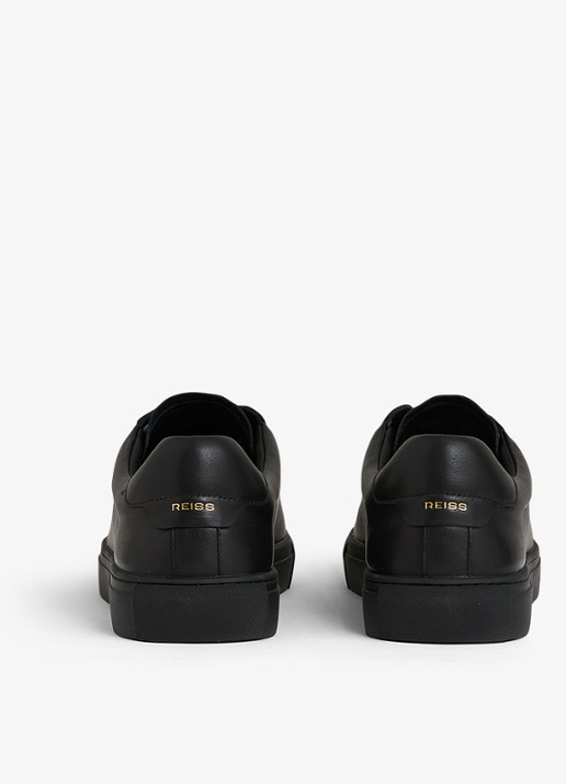 Reiss Finley sneaker van leer - detail 4 zwart