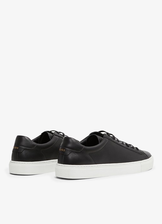 Reiss Finley sneakers met logo - detail 4 zwart