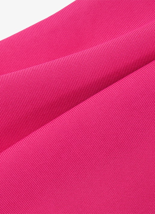 Reiss Fion fijngebreide top met rechthoekige hals - detail 6 roze