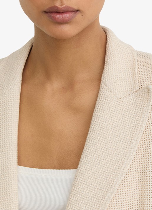 Reiss Fiore double breasted blazer met klepzakken - detail 5 beige