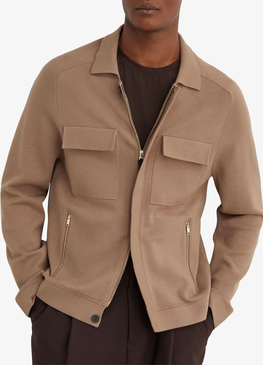 Reiss Fleetwood jack met borstzakken