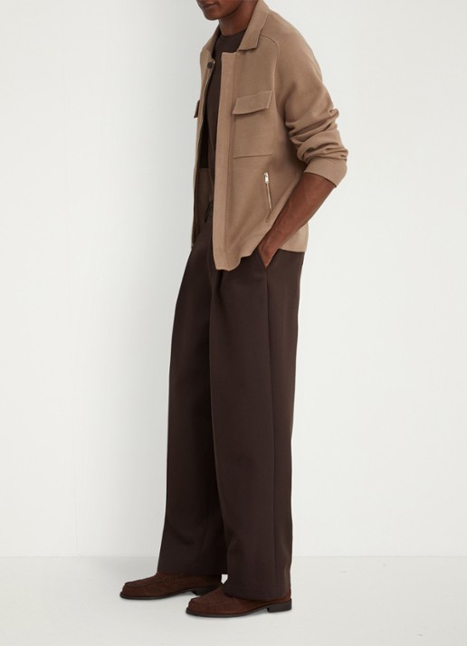 Reiss Fleetwood jack met borstzakken - voorkant 6 camel
