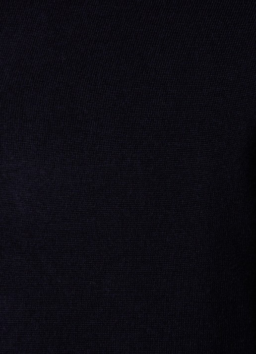 Reiss Forbes fijngebreid vest van wol met stretch - detail 5 donkerblauw