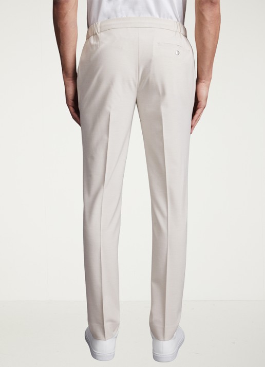 Reiss Found relaxed fit pantalon met steekzakken - achterkant 5 beige