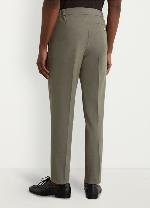 Reiss Found relaxed fit pantalon met steekzakken - achterkant brons