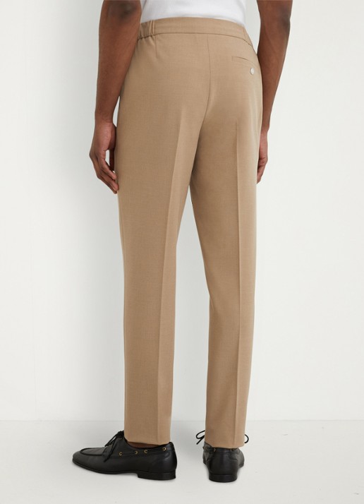 Reiss Found slim fit pantalon met steekzakken - achterkant 6 bruin