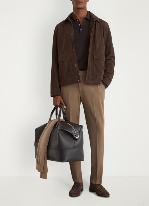 Reiss Found slim fit pantalon met steekzakken - detail 5 lichtbruin