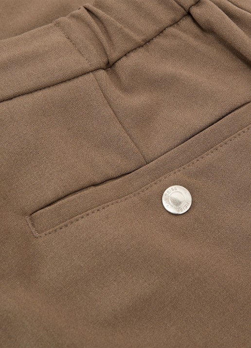 Reiss Found slim fit pantalon met steekzakken - detail 6 lichtbruin