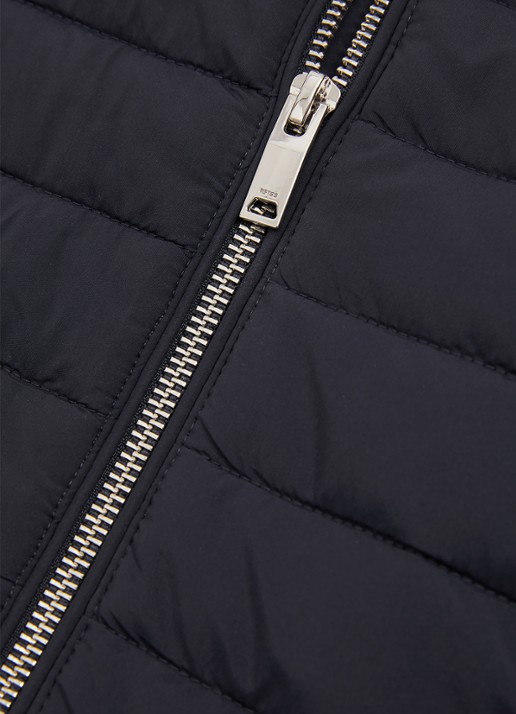 Reiss Freddie sweatvest met gewatteerd voorpand - detail 2 donkerblauw