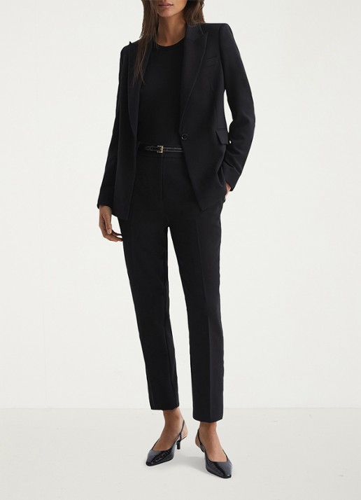 Reiss Gabi blazer met klepzakken - detail 5 black / zwart