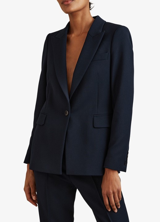 Reiss Gabi blazer met klepzakken