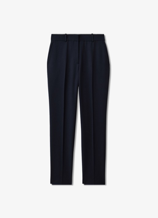 Reiss Gabi high waist slim fit chino - voorkant 4 donkerblauw