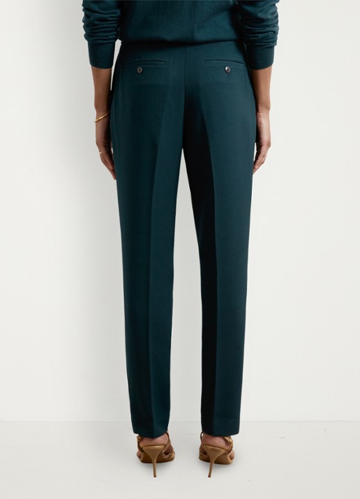 Reiss Gabi high waist slim fit chino - achterkant groen