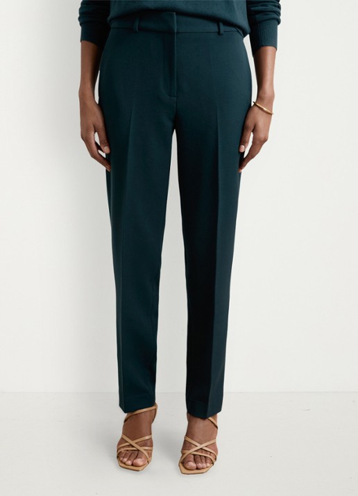 Reiss Gabi high waist slim fit chino - detail 4 groen