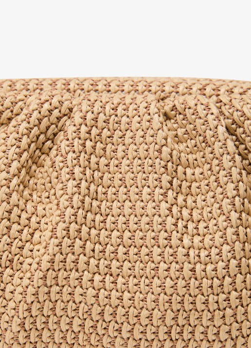 Reiss Georgia clutch met gevlochten detail en afneembare schouderriem - detail 6 beige
