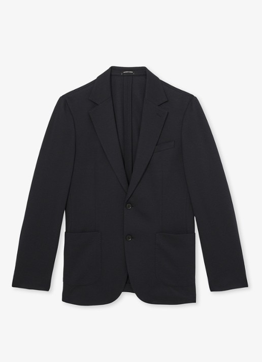 Reiss Gerrard slim fit colbert met steekzakken - voorkant navy / blauw