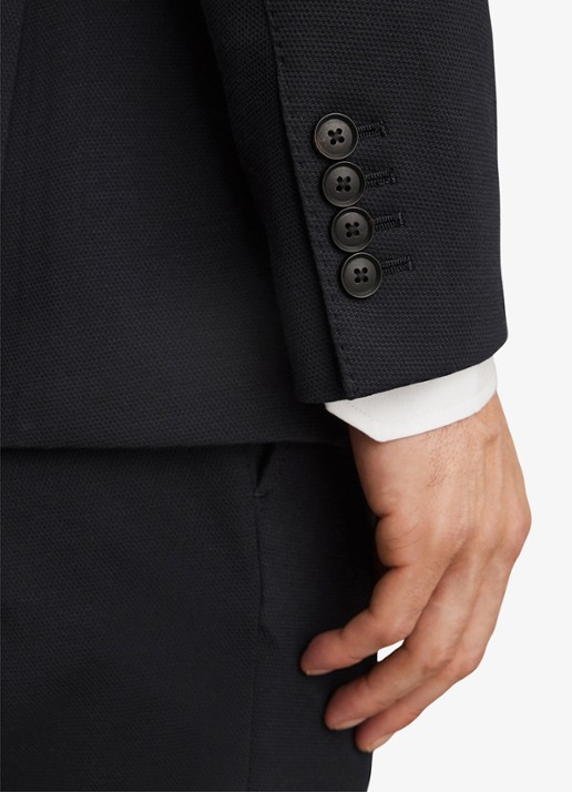 Reiss Gerrard slim fit colbert met steekzakken - voorkant 2 navy / blauw