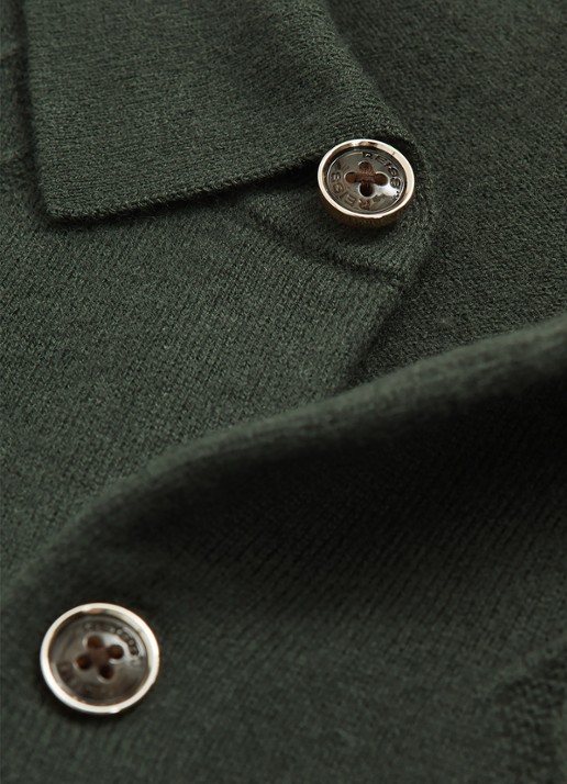 Reiss Gideon vest met textuur - detail 5 donkergroen
