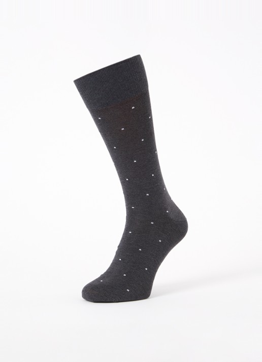 Reiss Graham sokken met print in 2-pack - detail 3 antraciet