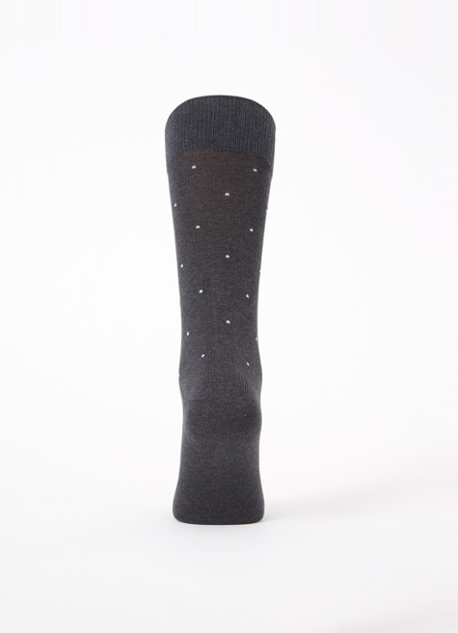 Reiss Graham sokken met print in 2-pack - voorkant 2 antraciet