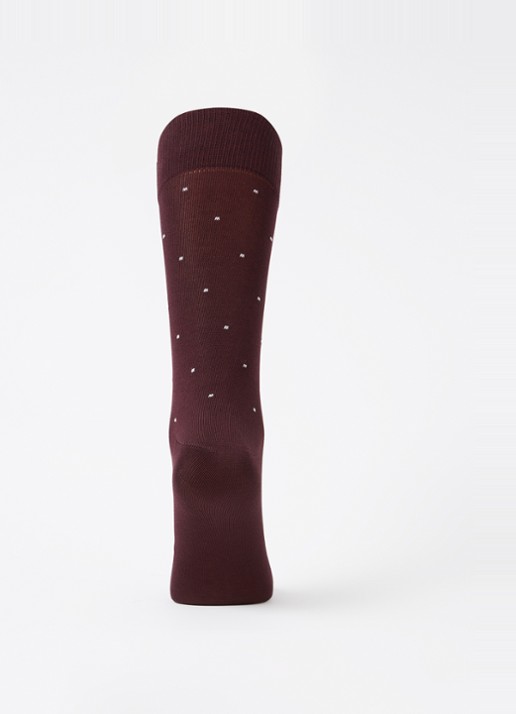 Reiss Graham sokken met print in 2-pack - voorkant 3 aubergine
