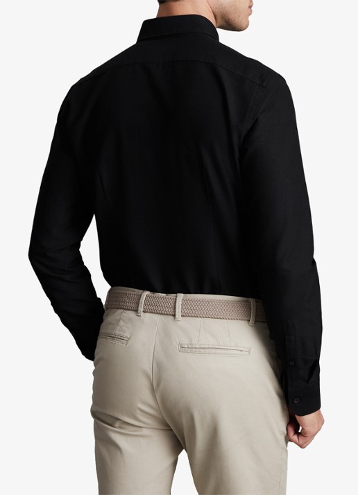 Reiss Greenwich slim fit overhemd met borstzak - achterkant 5 black / zwart