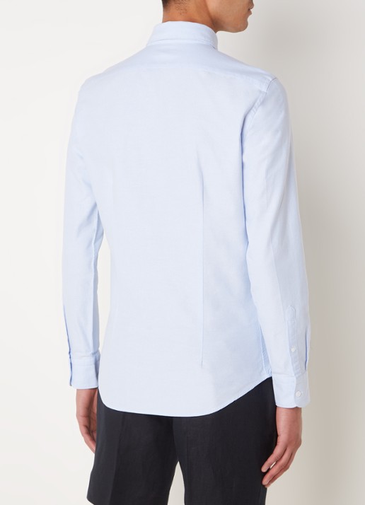 Reiss Greenwich slim fit overhemd met borstzak - achterkant 4 lichtblauw