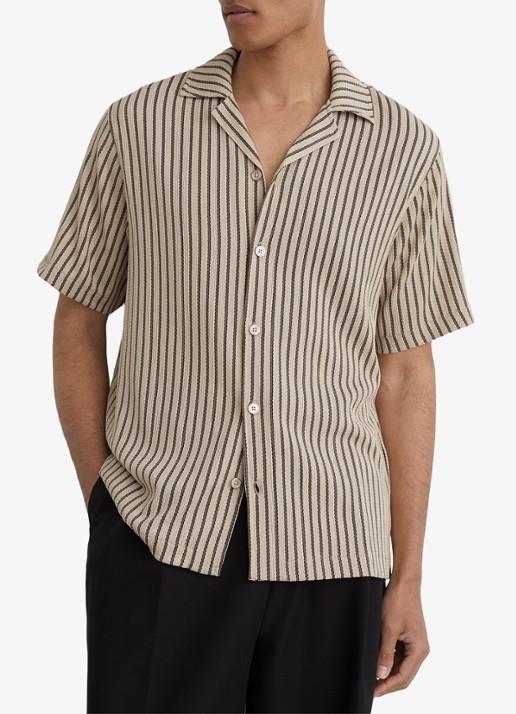 Reiss Griff regular fit overhemd met streepprint