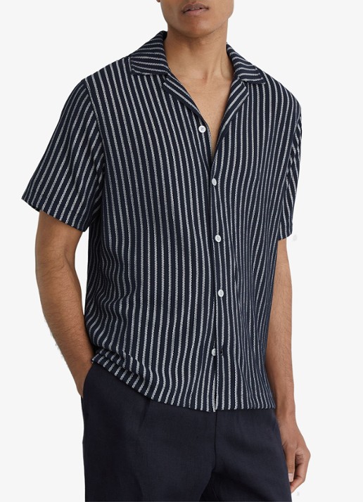 Reiss Griff regular fit overhemd met streepprint