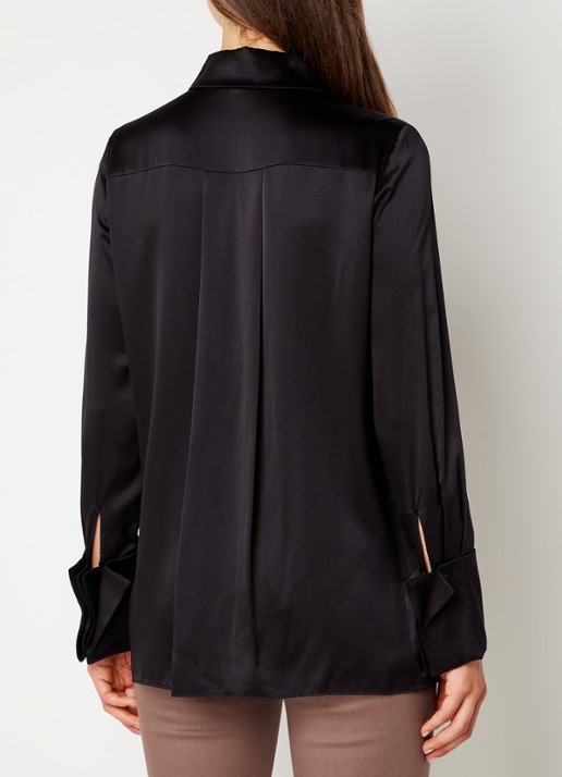 Reiss Hailey blouse van zijde - achterkant 3 zwart