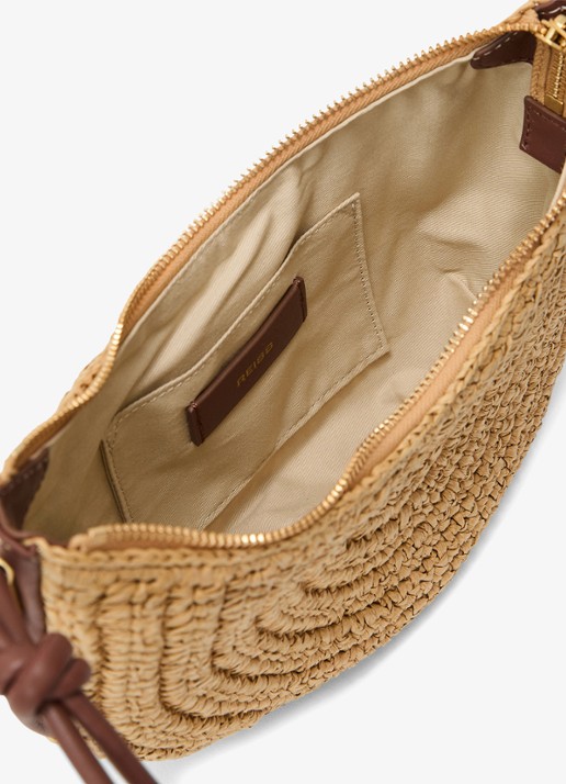 Reiss Harriet schoudertas met details van leer - detail 5 bruin
