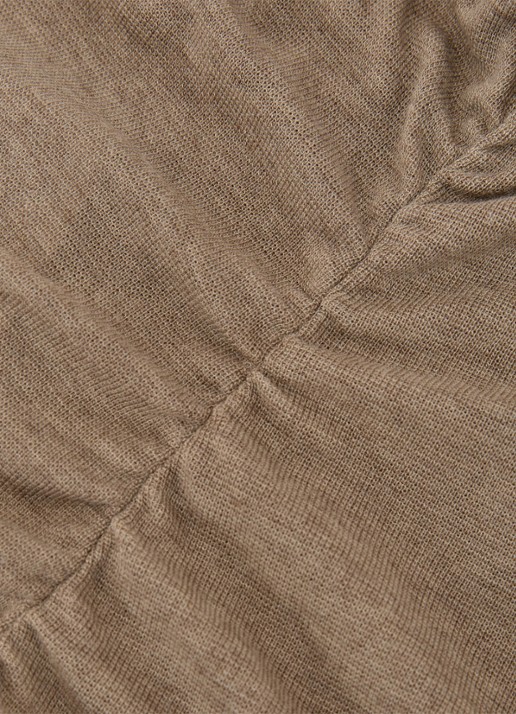 Reiss Hattie fijngebreide coltrui in wolblend - detail 5 dark neutral / beige