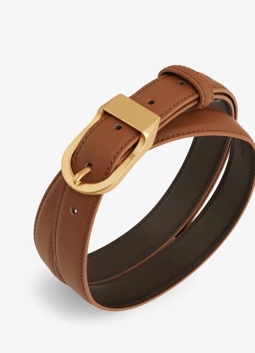 Reiss Hazel riem van leer - achterkant 2 bruin