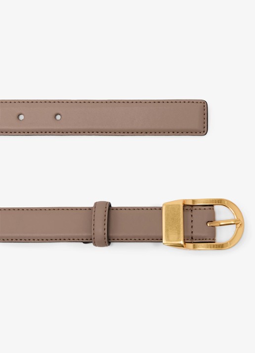 Reiss Hazel riem van leer - detail 2 taupe / beige