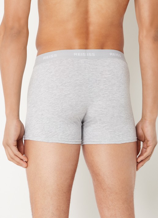 Reiss Heller boxershorts met logoband in 3-pack - achterkant 3 grijs