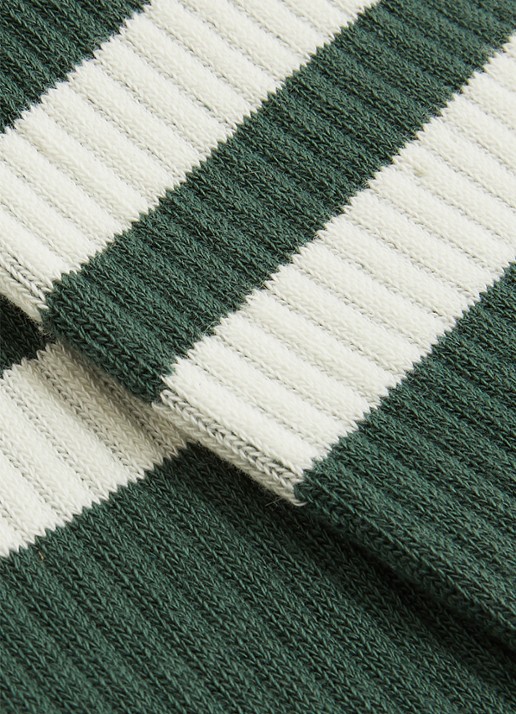 Reiss Henman sokken met ribstructuur - detail 2 groen