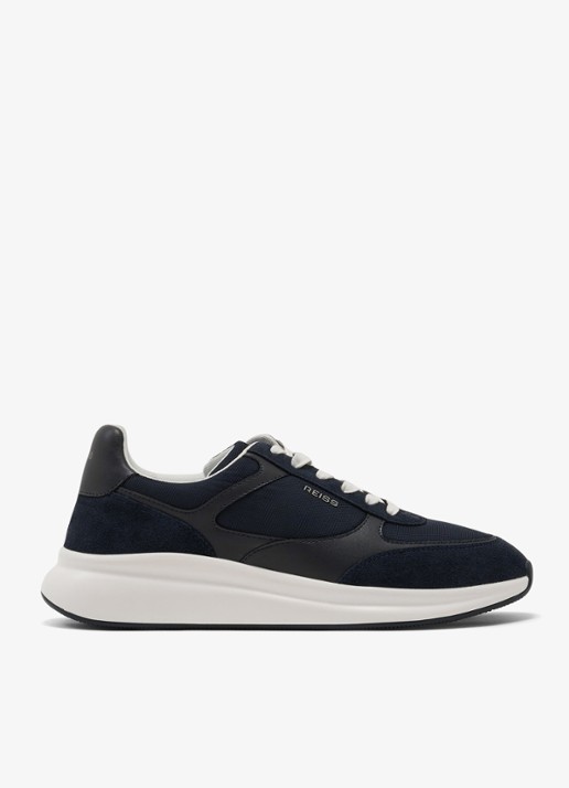 Reiss HUDSON Suede-Trim Runner Trainers
