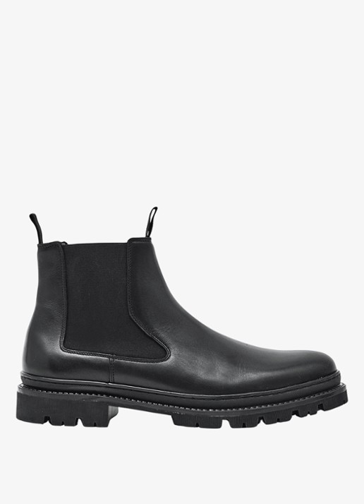 Reiss Huxley chelsea boot van leer