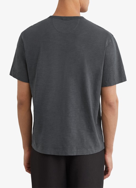 Reiss Huxley T-shirt met gemêleerd dessin - achterkant 6 navy / blauw