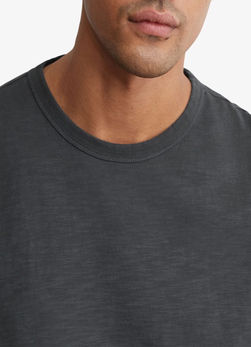 Reiss Huxley T-shirt met gemêleerd dessin - detail 5 navy / blauw